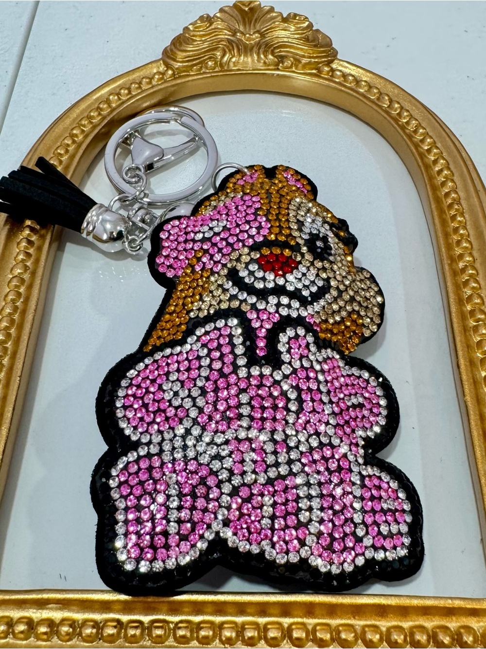 New Crystal Chipmunk Keychain Bag Charm